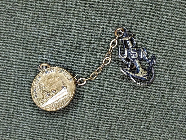 Remember Pearl Harbor USN Chain Pin