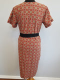 Red Housedress with Tie Belt <br> (B-40" W-39" H-42")