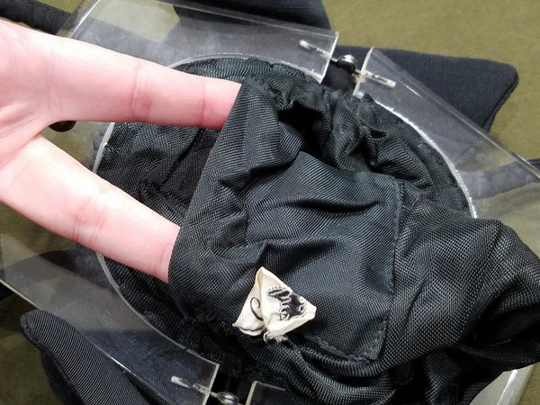 Black Purse with Clear Lucite Clasp