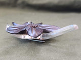Lucite and Wood Flower Pin