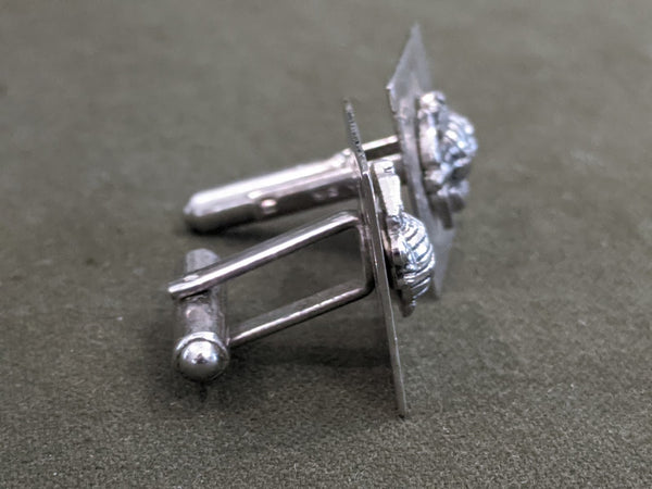 Marine Corps Cufflinks Sterling PW
