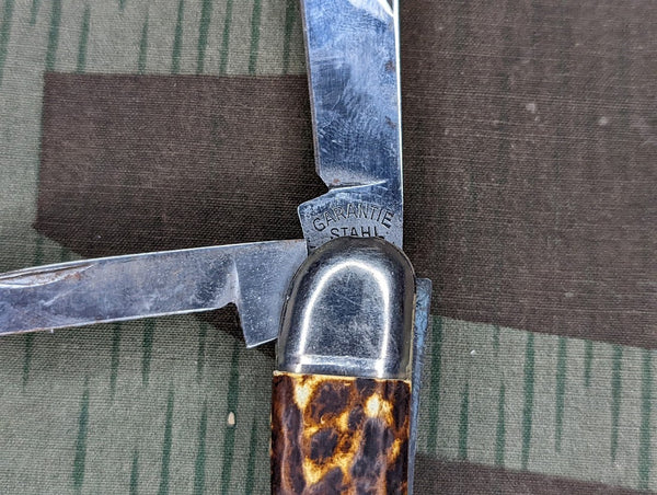 Original Faux Stag Horn Pocket Knife