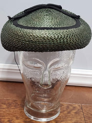 French Albouy Straw Tilt Hat