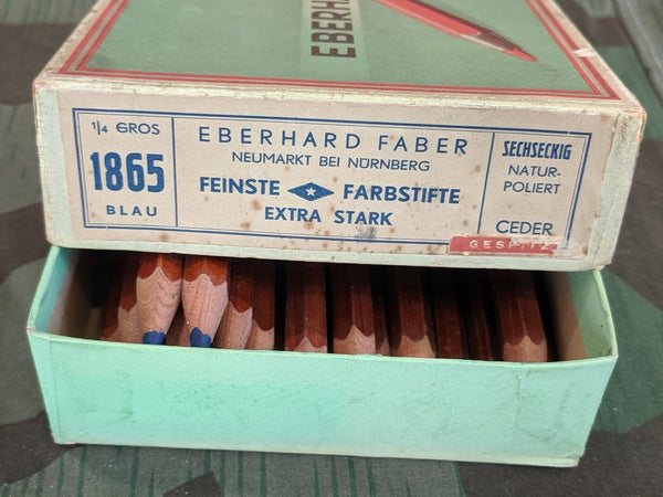 Original Eberhard Faber Blue Colored Pencils