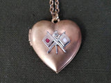 Signal Corps Sweetheart Locket Necklace