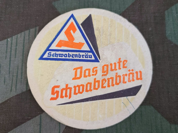Set of Schwabenbräu Beer Krugs & Coaster