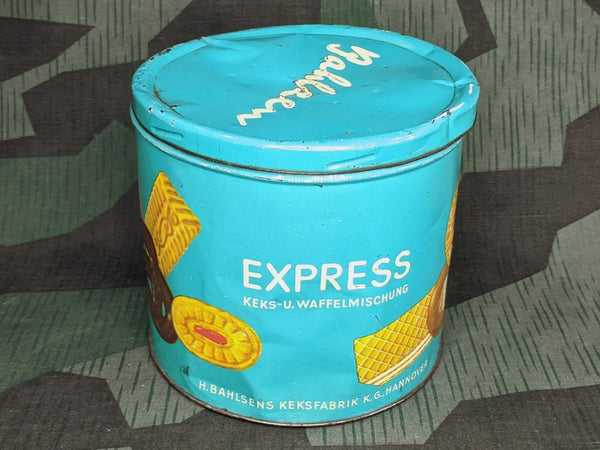 Dented Bahlsen Express Cookie Tin