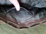 Large Brown Knit Handbag
