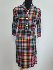 German Plaid Dress <br> (B-39" W-33" H-37")