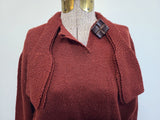 Dark Red Knit Sweater and Skirt Set <br> (B-42" W-24"-30" H-42")