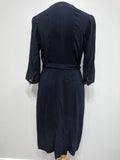 Blue Dress with Pink Trim <br> (B-38" W-32 1/2" H-38")