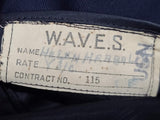 Navy WAVES Uniform and Overcoat with Liner (Named) <br> (B-34" W-24" H-35")
