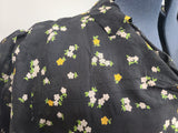 Plus Size Flower Print Dress <br> (B-53" W-46" H-54")