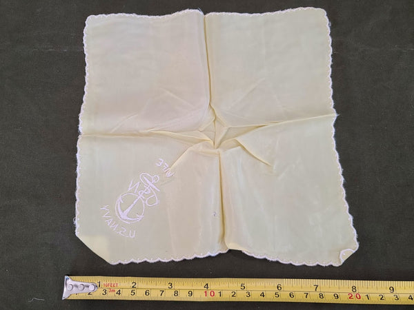 Lot of 4 USN Navy Wife Hankies