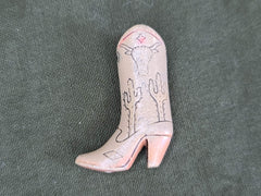 Early Plastic Cowboy Boot Charm