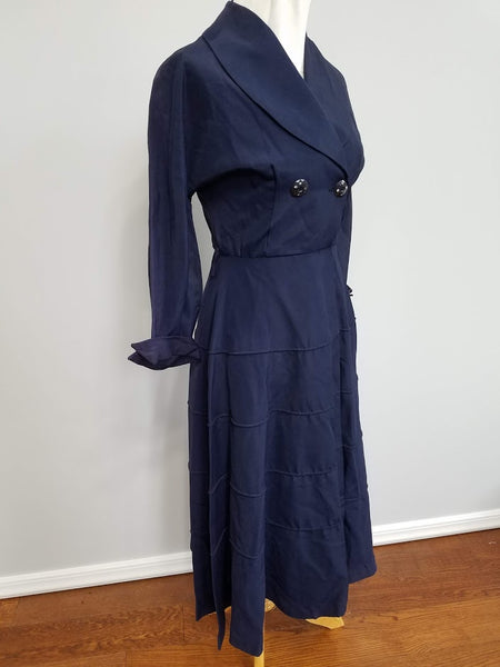 Blue "New Look" Dress (Fading) <br> (B-38" W-26.5" H-42")