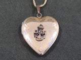 US Navy Heart Locket Necklace USN (with photo)