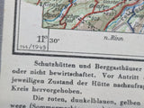Postwar German Hiking Map