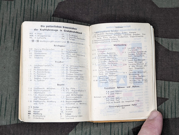 1941 Pocket Calendar From The Werksätten für Fernsteuerungs Technik
