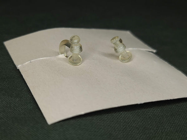 US Army Eagle Screw Back Earrings on Card