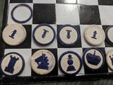 Soldiers Chess Game Set Schach Mühle Dame Complete