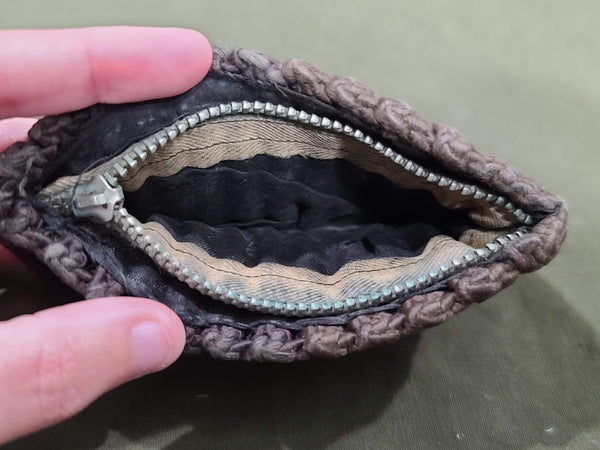 Large Brown Crocheted Corde Handbag