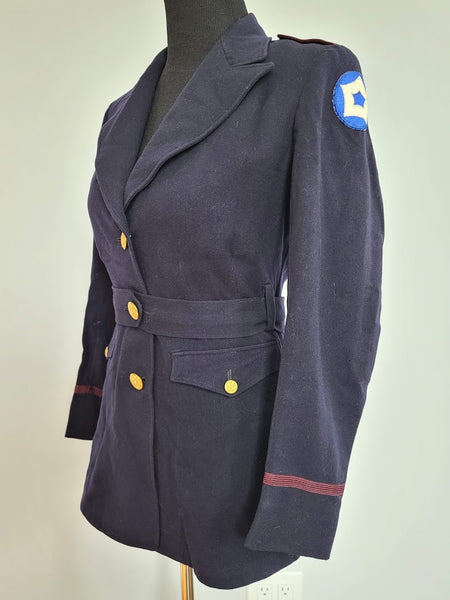 Blue Army Nurse Jacket <br> (B-35.5" W-28")