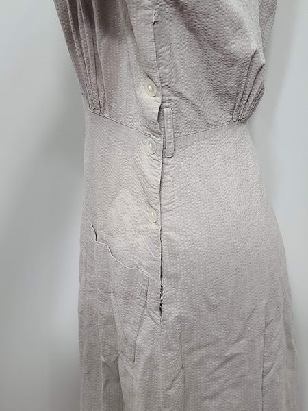 Red Cross Military Welfare Service Seersucker Work Dress <br> (B-36" W-26" H-36")