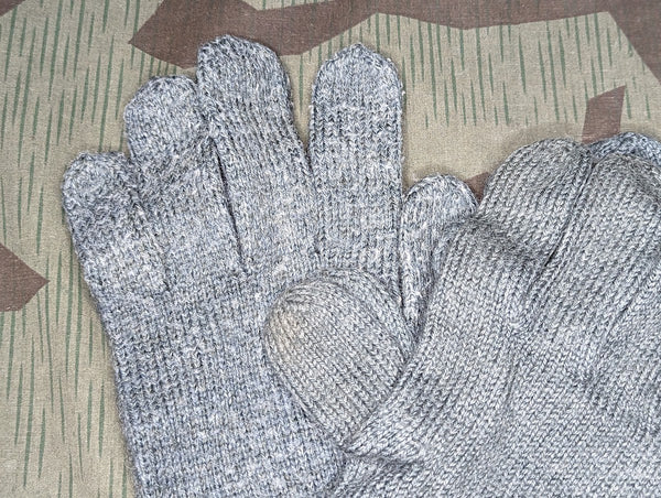 Gray Wool Gloves Economy German Reenactment Gloves