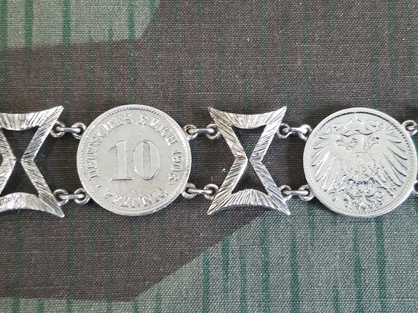 Deutsches Reich Pfennig Coin Bracelet 1906