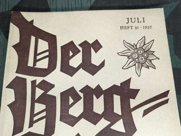 Der Bergsteiger Magazine July 1937