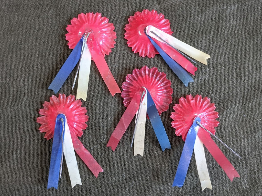 Three Ribbons On One Pin Patriotic Ribbon Pin