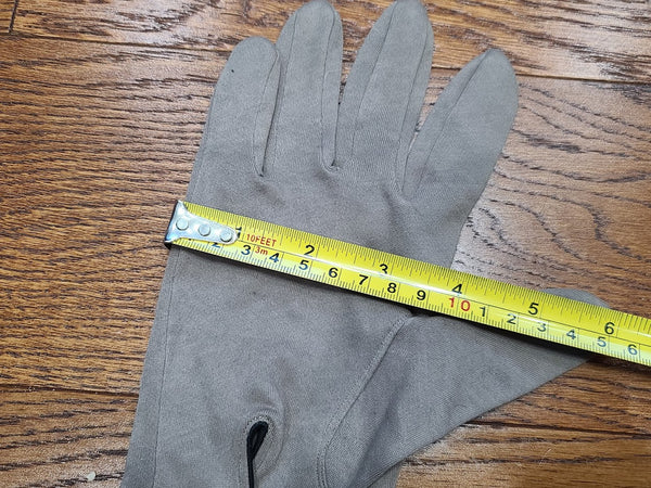 Tan/Gray Gloves with Black Trim