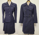 Navy WAVES Uniform and Overcoat with Liner (Named) <br> (B-34" W-24" H-35")