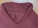 German Maroon Long Sleeve Dress <br> (B-40" W-34" H-40")