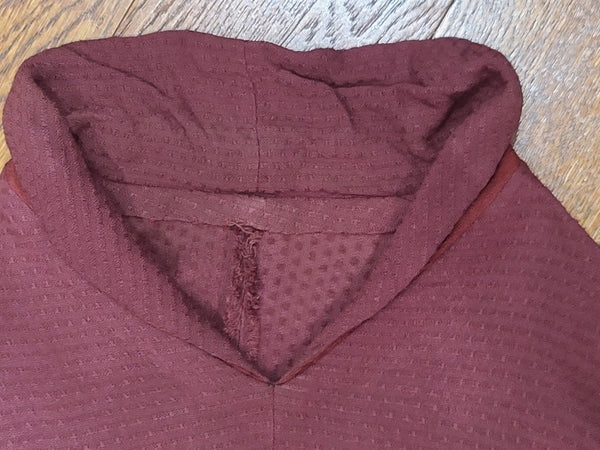 German Maroon Long Sleeve Dress <br> (B-40" W-34" H-40")