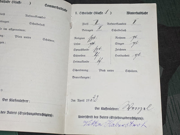 School "Report Card" Booklet