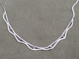 835 Silver Necklace Dark Stones Sapphire?