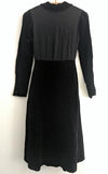 German Black Velvet & Rayon Dress <br> (B-36" W-29" H-36.5")