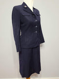 Navy WAVES Uniform: Jacket and Skirt <br> (B-34" W-26" H-36")