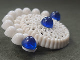 White and Blue Brooch