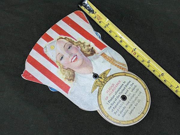 Patriotic Folding Paper Fan