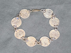 British India Coin Bracelet (Dates from 1912 to 1938)