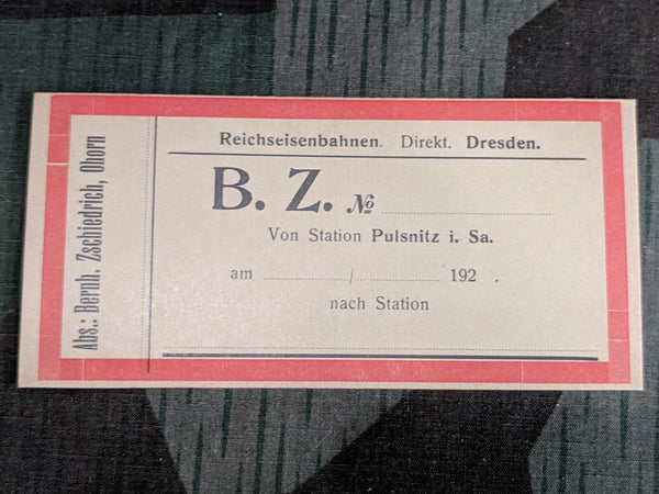 Pre-war Reichsbahn Train Luggage Tags (Set of 4)