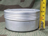 1940 Aluminum Butter Dish w/ Glass Insert