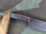 Straight Razor with Wood Handle