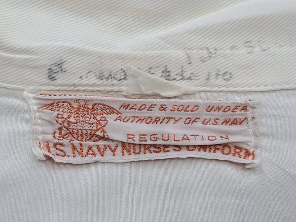 NNC Navy Nurse White Indoor Uniform Dress (Named) <br> (B-34" W-25.5" H-32.5")