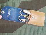 Small Leather Pouch Hygiene Set