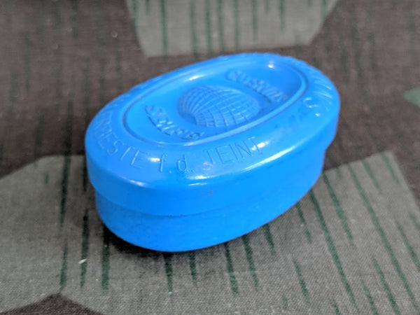 Blue Cosmos Bakelite Traveling Soap Container