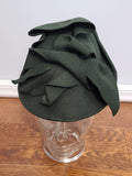 Dark Green Felt Tilt Hat